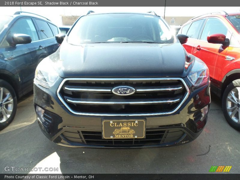 Shadow Black / Charcoal Black 2018 Ford Escape SE