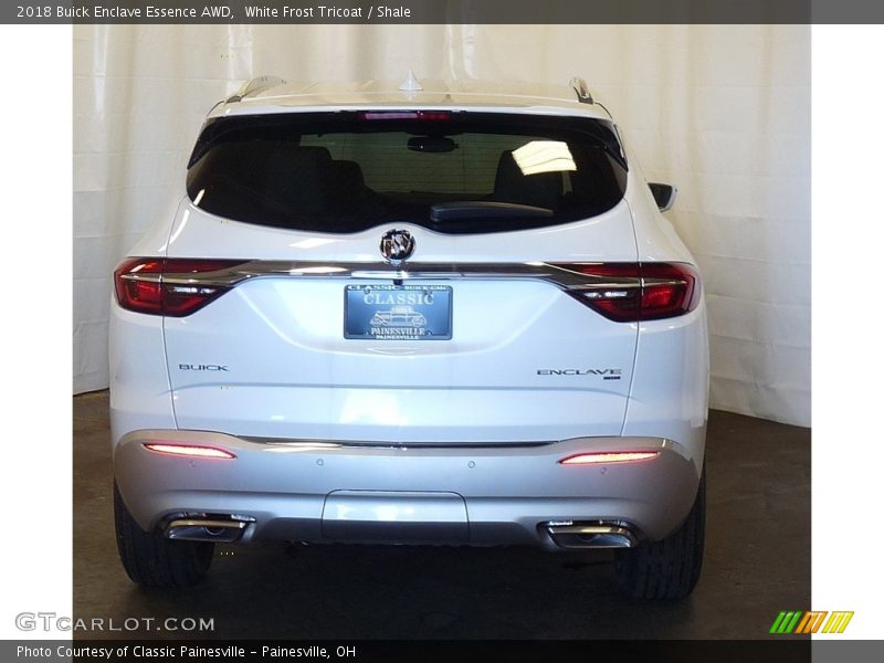 White Frost Tricoat / Shale 2018 Buick Enclave Essence AWD