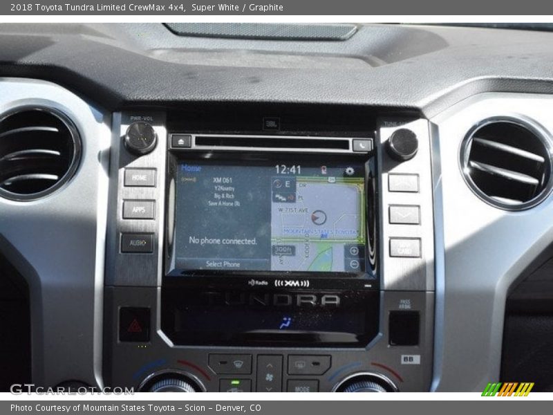 Super White / Graphite 2018 Toyota Tundra Limited CrewMax 4x4