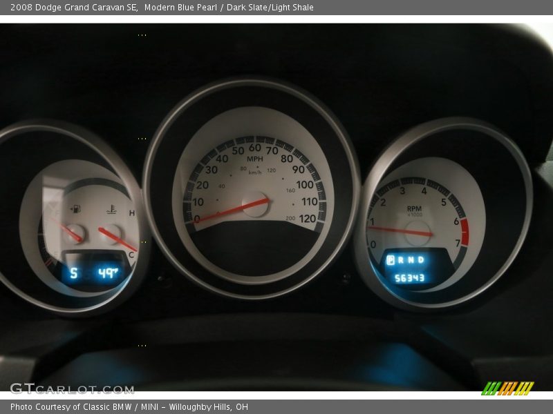 Modern Blue Pearl / Dark Slate/Light Shale 2008 Dodge Grand Caravan SE