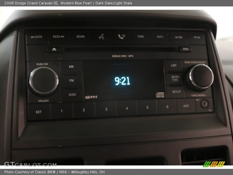 Modern Blue Pearl / Dark Slate/Light Shale 2008 Dodge Grand Caravan SE