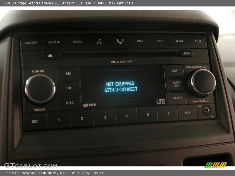 Modern Blue Pearl / Dark Slate/Light Shale 2008 Dodge Grand Caravan SE