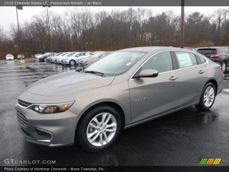 Pepperdust Metallic / Jet Black 2018 Chevrolet Malibu LT