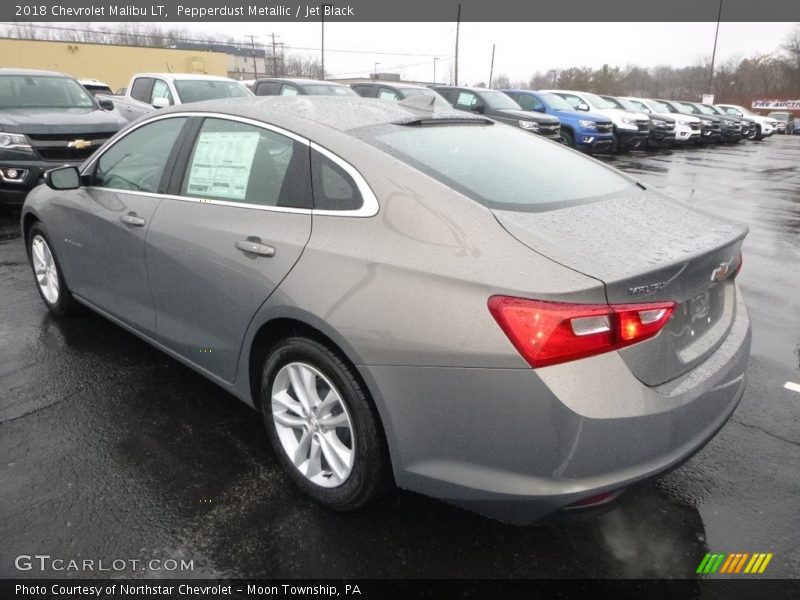 Pepperdust Metallic / Jet Black 2018 Chevrolet Malibu LT