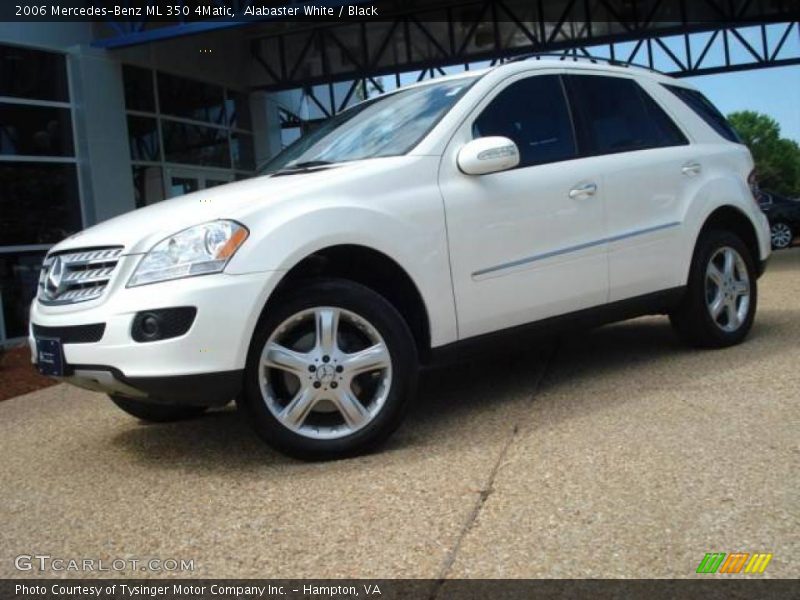 Alabaster White / Black 2006 Mercedes-Benz ML 350 4Matic