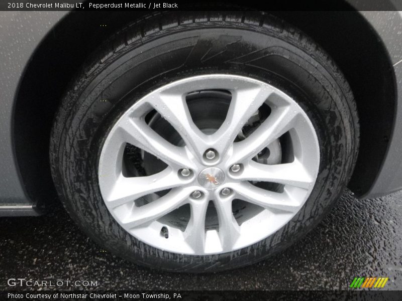 Pepperdust Metallic / Jet Black 2018 Chevrolet Malibu LT