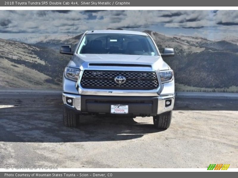 Silver Sky Metallic / Graphite 2018 Toyota Tundra SR5 Double Cab 4x4