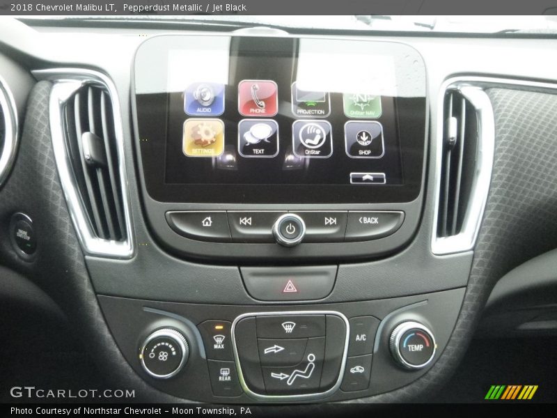 Pepperdust Metallic / Jet Black 2018 Chevrolet Malibu LT