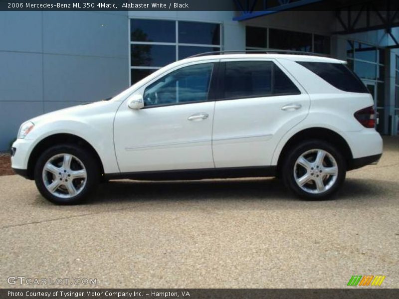 Alabaster White / Black 2006 Mercedes-Benz ML 350 4Matic