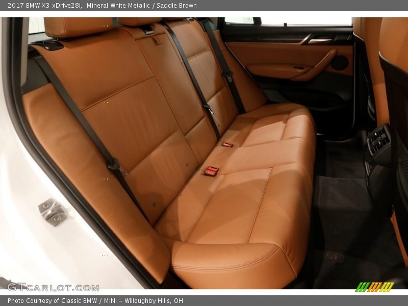 Mineral White Metallic / Saddle Brown 2017 BMW X3 xDrive28i