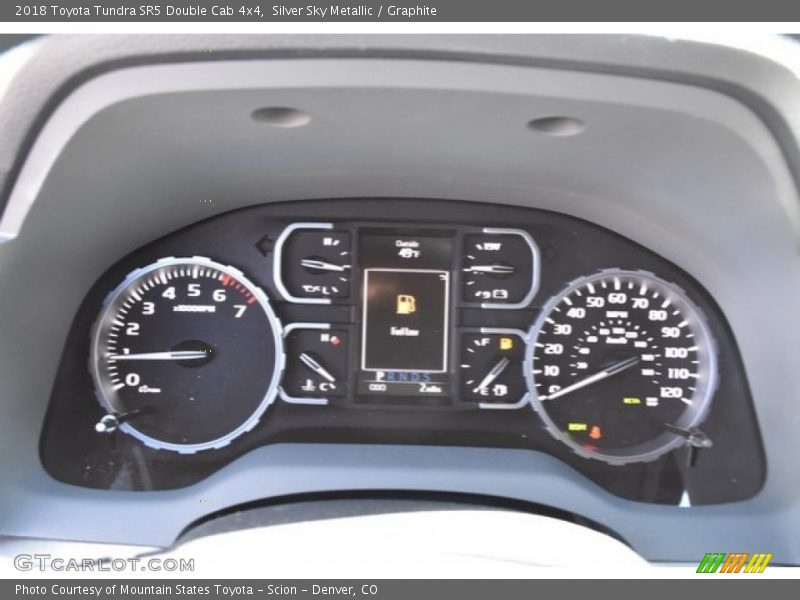 Silver Sky Metallic / Graphite 2018 Toyota Tundra SR5 Double Cab 4x4
