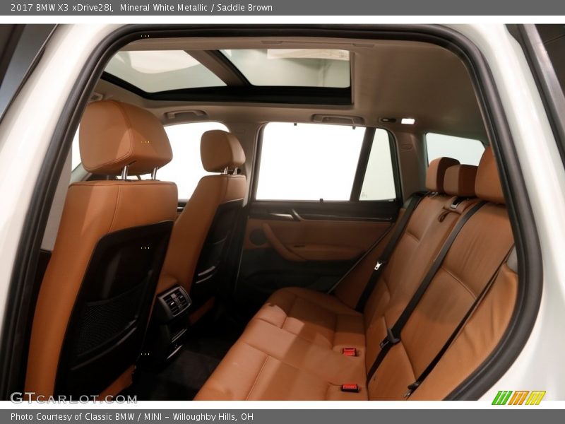 Mineral White Metallic / Saddle Brown 2017 BMW X3 xDrive28i