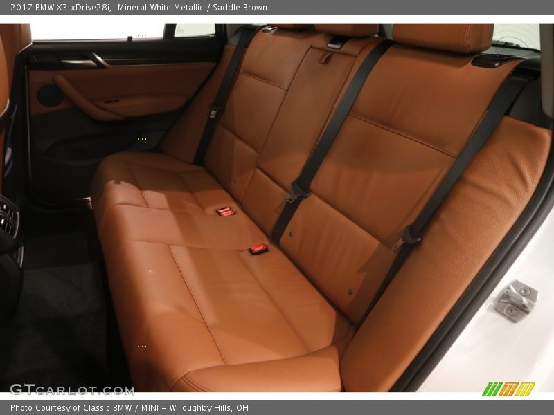 Mineral White Metallic / Saddle Brown 2017 BMW X3 xDrive28i
