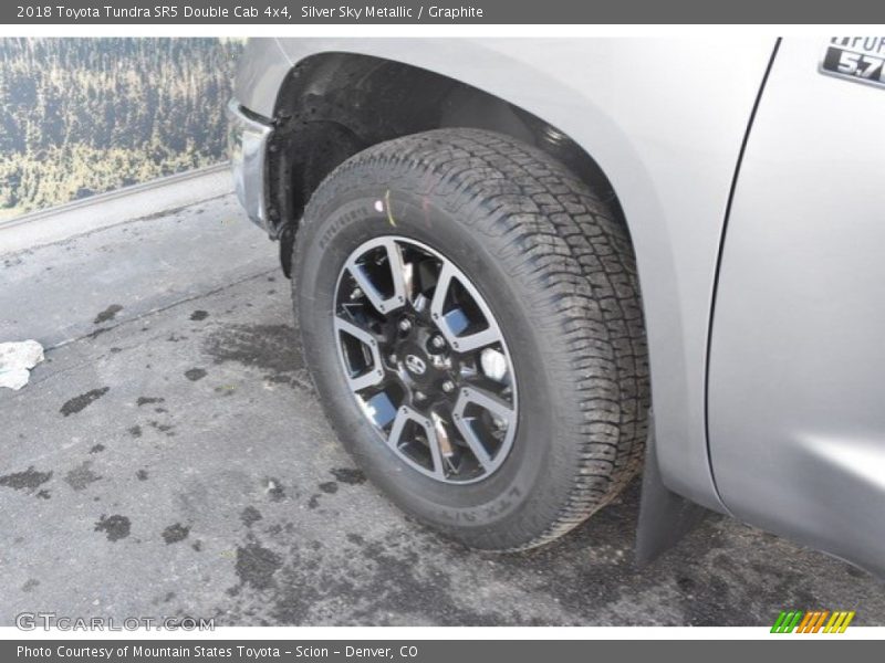 Silver Sky Metallic / Graphite 2018 Toyota Tundra SR5 Double Cab 4x4