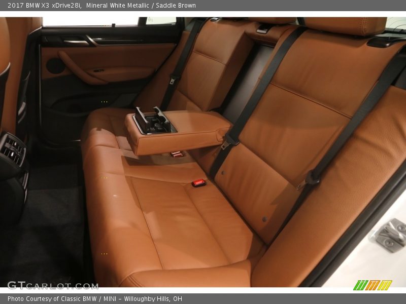 Mineral White Metallic / Saddle Brown 2017 BMW X3 xDrive28i
