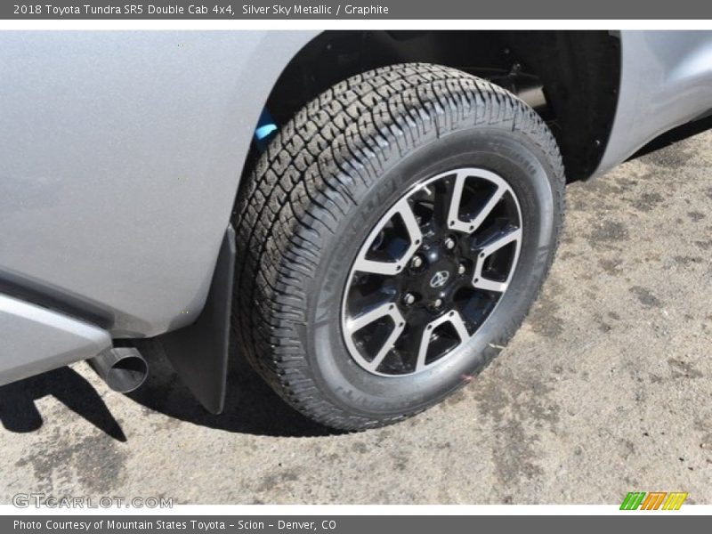 Silver Sky Metallic / Graphite 2018 Toyota Tundra SR5 Double Cab 4x4