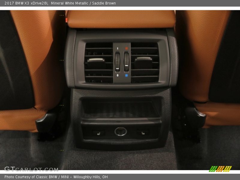 Mineral White Metallic / Saddle Brown 2017 BMW X3 xDrive28i