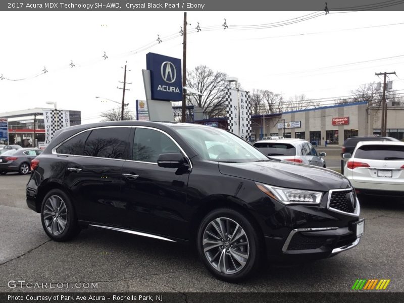 Crystal Black Pearl / Ebony 2017 Acura MDX Technology SH-AWD