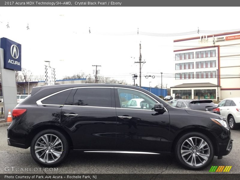 Crystal Black Pearl / Ebony 2017 Acura MDX Technology SH-AWD