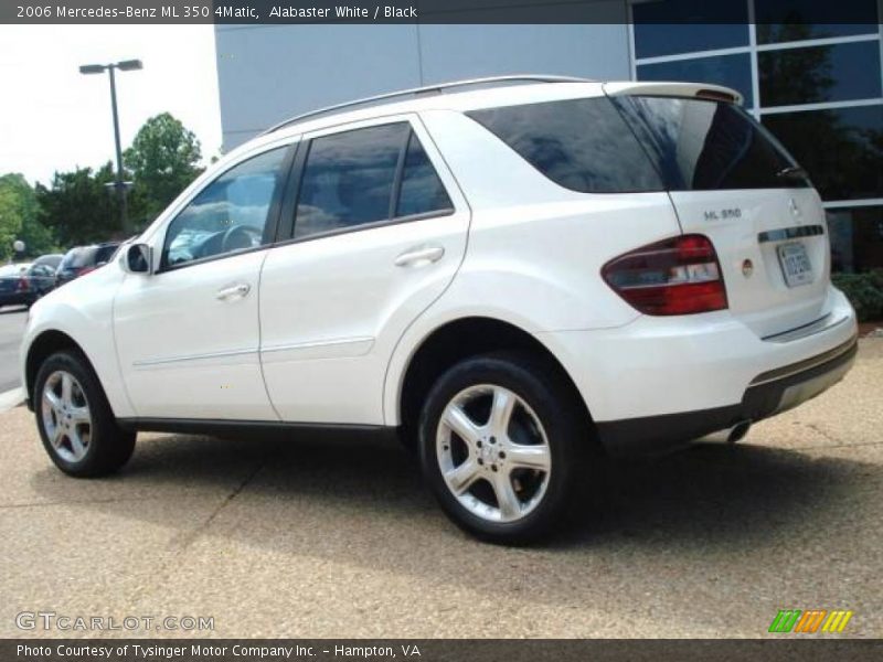 Alabaster White / Black 2006 Mercedes-Benz ML 350 4Matic