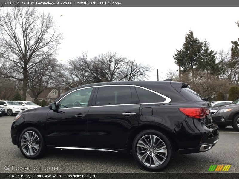 Crystal Black Pearl / Ebony 2017 Acura MDX Technology SH-AWD