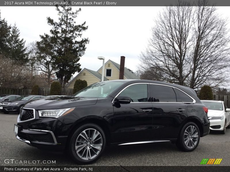 Crystal Black Pearl / Ebony 2017 Acura MDX Technology SH-AWD