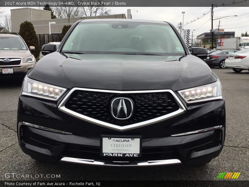 Crystal Black Pearl / Ebony 2017 Acura MDX Technology SH-AWD