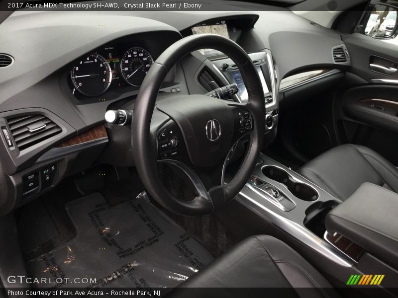 Crystal Black Pearl / Ebony 2017 Acura MDX Technology SH-AWD