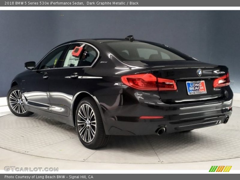 Dark Graphite Metallic / Black 2018 BMW 5 Series 530e iPerfomance Sedan