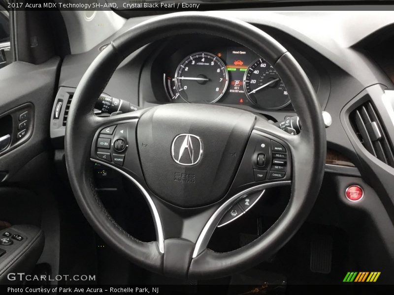 Crystal Black Pearl / Ebony 2017 Acura MDX Technology SH-AWD