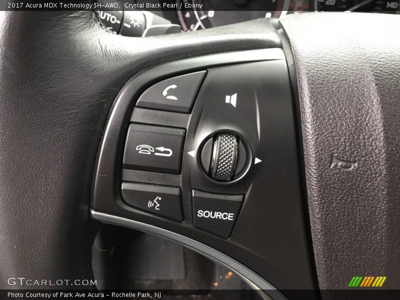 Crystal Black Pearl / Ebony 2017 Acura MDX Technology SH-AWD