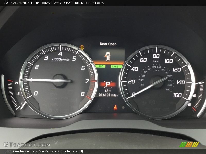 Crystal Black Pearl / Ebony 2017 Acura MDX Technology SH-AWD