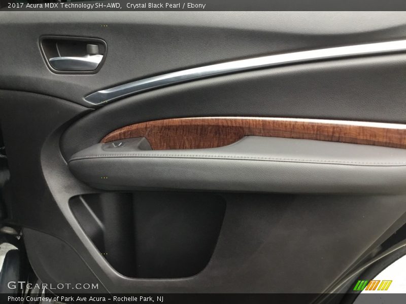 Crystal Black Pearl / Ebony 2017 Acura MDX Technology SH-AWD