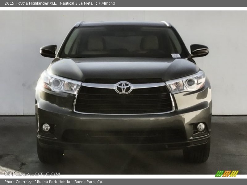 Nautical Blue Metallic / Almond 2015 Toyota Highlander XLE