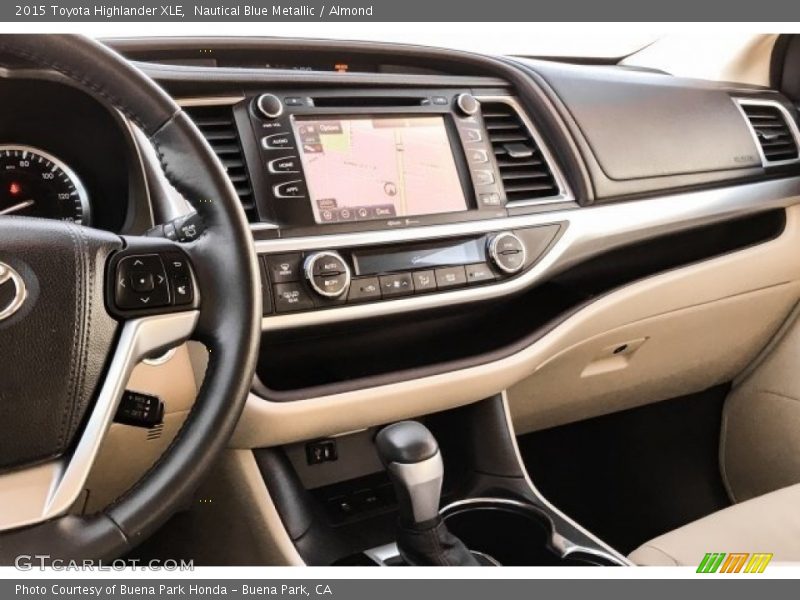 Nautical Blue Metallic / Almond 2015 Toyota Highlander XLE