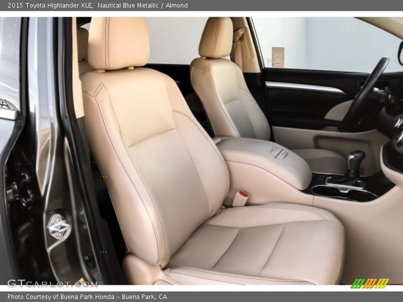 Nautical Blue Metallic / Almond 2015 Toyota Highlander XLE