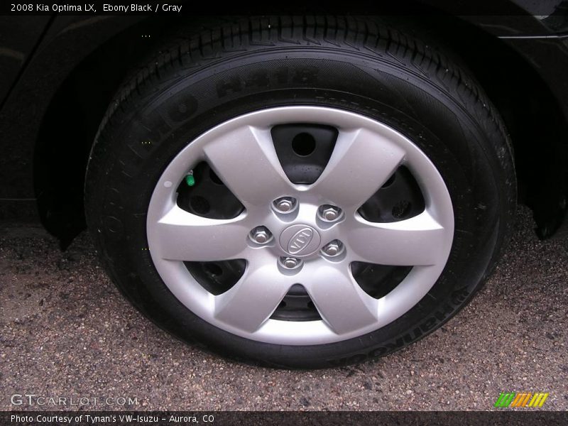 Ebony Black / Gray 2008 Kia Optima LX