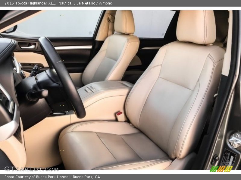 Nautical Blue Metallic / Almond 2015 Toyota Highlander XLE