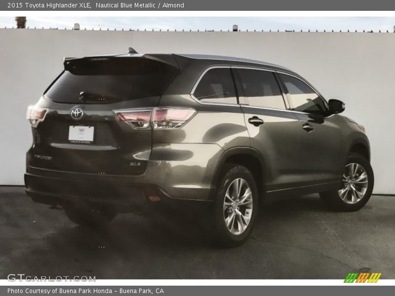 Nautical Blue Metallic / Almond 2015 Toyota Highlander XLE