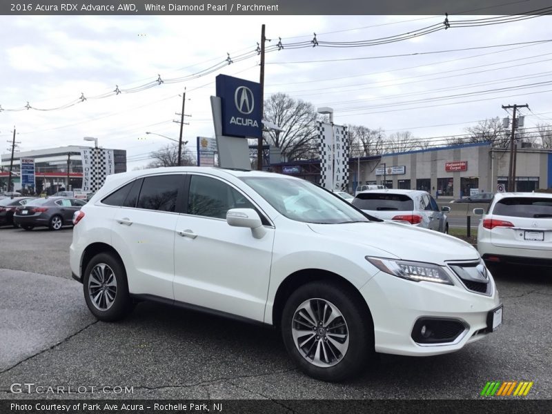 White Diamond Pearl / Parchment 2016 Acura RDX Advance AWD