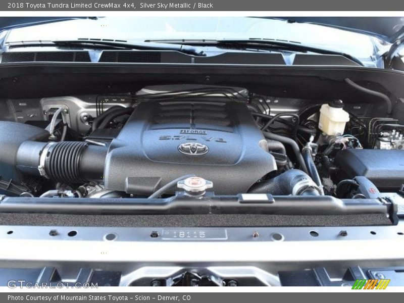 Silver Sky Metallic / Black 2018 Toyota Tundra Limited CrewMax 4x4
