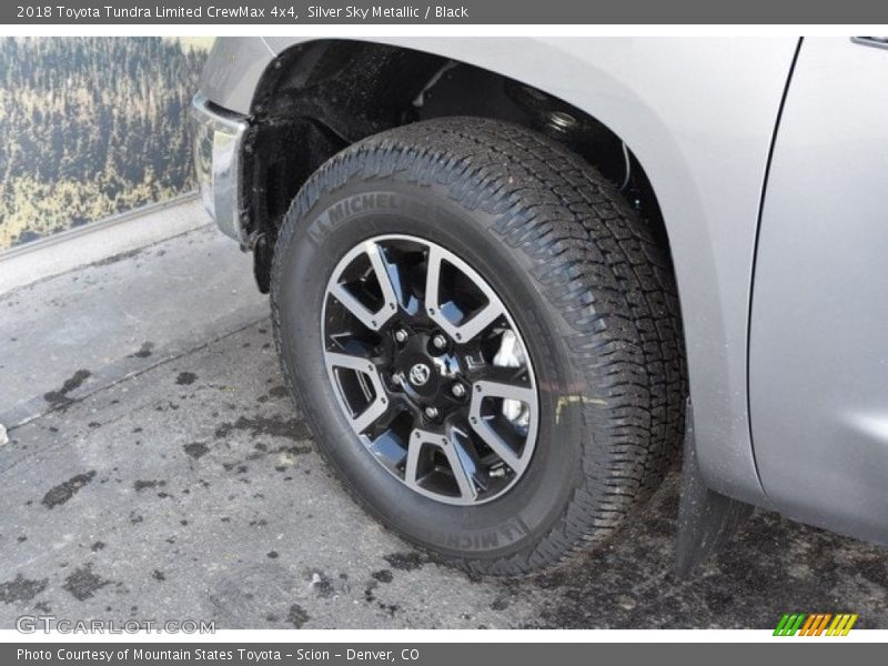 Silver Sky Metallic / Black 2018 Toyota Tundra Limited CrewMax 4x4