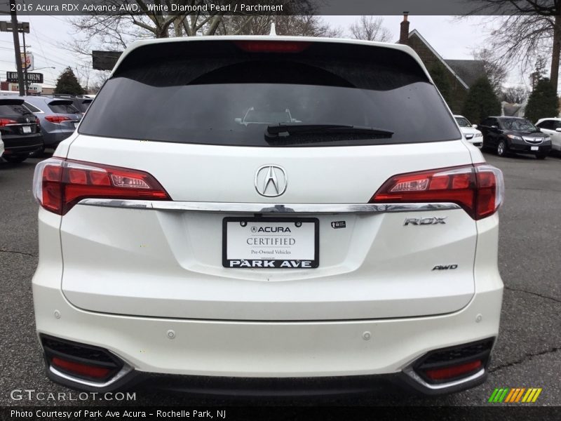 White Diamond Pearl / Parchment 2016 Acura RDX Advance AWD