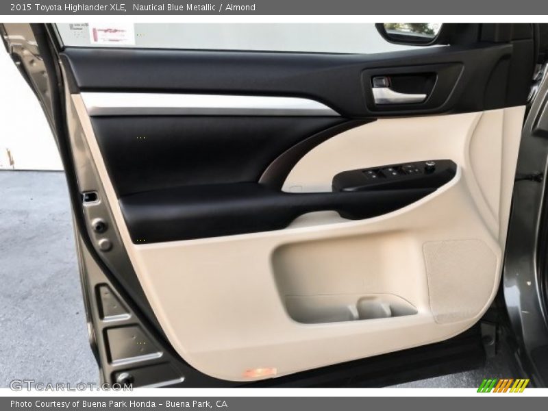 Nautical Blue Metallic / Almond 2015 Toyota Highlander XLE