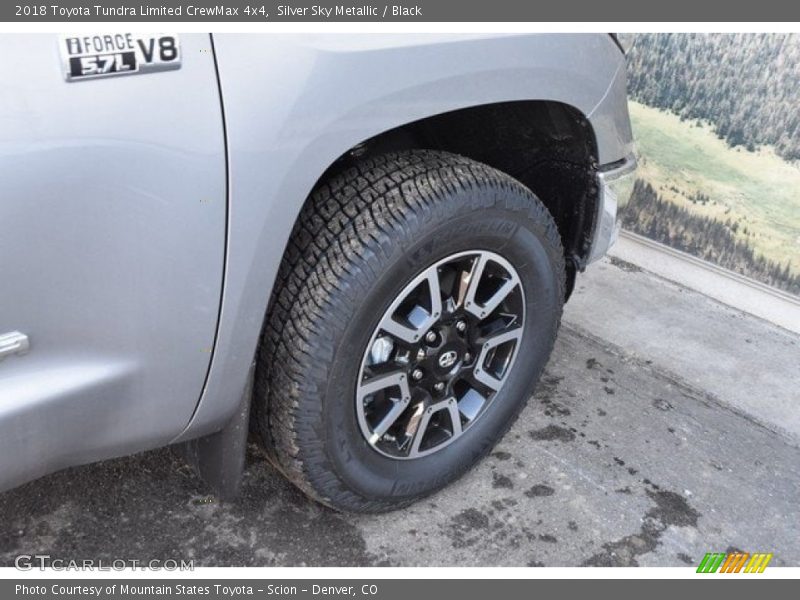 Silver Sky Metallic / Black 2018 Toyota Tundra Limited CrewMax 4x4