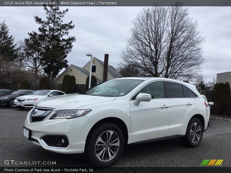 White Diamond Pearl / Parchment 2016 Acura RDX Advance AWD