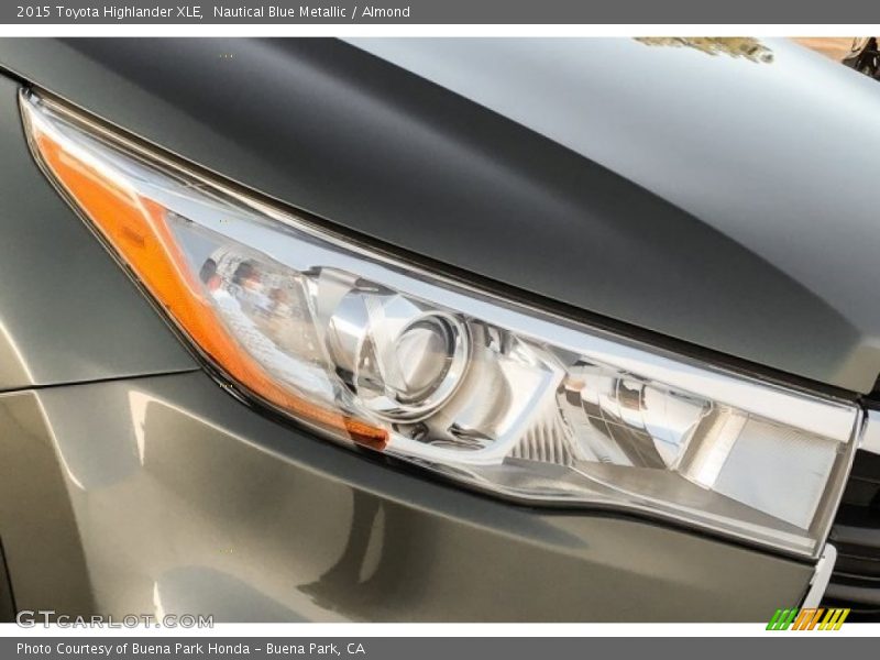 Nautical Blue Metallic / Almond 2015 Toyota Highlander XLE