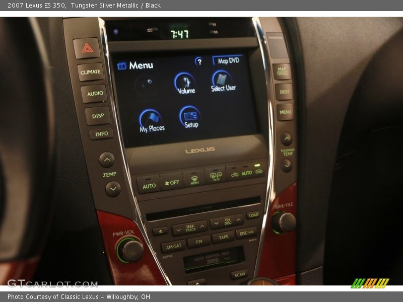 Tungsten Silver Metallic / Black 2007 Lexus ES 350