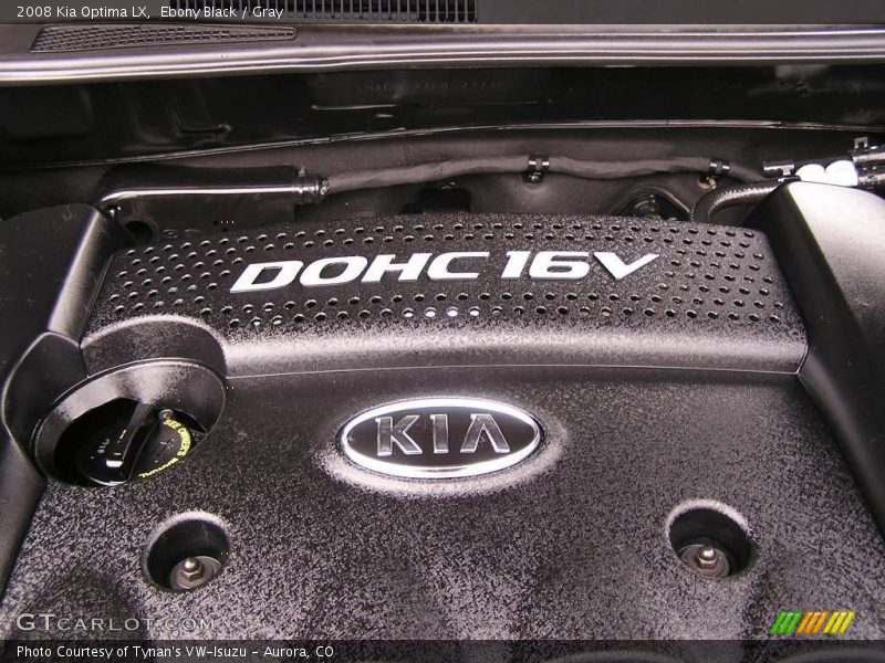 Ebony Black / Gray 2008 Kia Optima LX