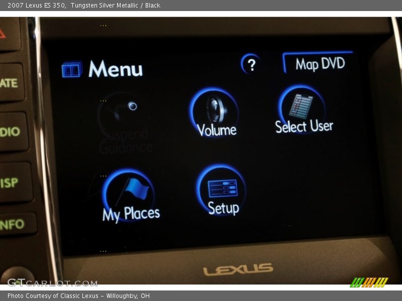 Tungsten Silver Metallic / Black 2007 Lexus ES 350